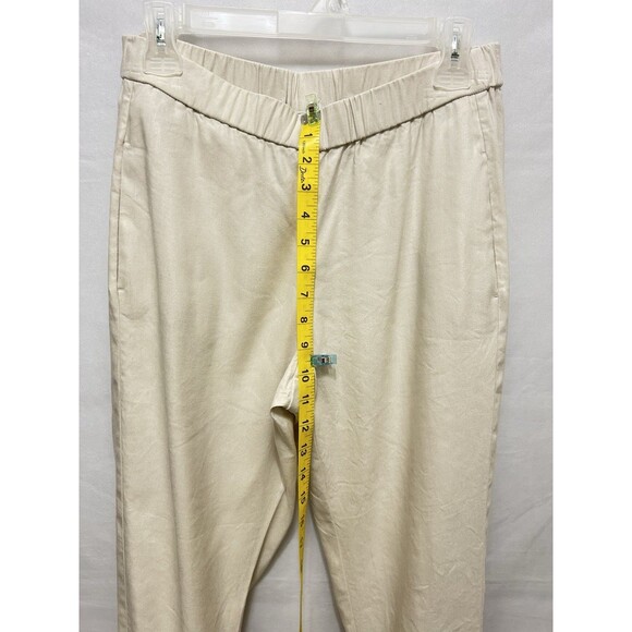 J. Jill Womens Small Petite Linen Stretch‎ Pants Beach Vacation Relax - Picture 2 of 8